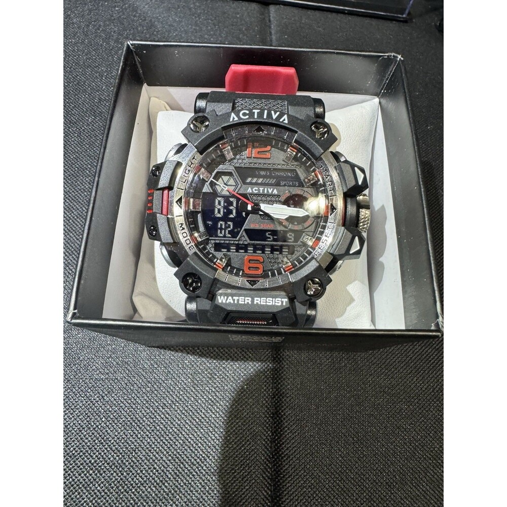 Activa X Invicta Digital Men's Watch - 49mm, Red